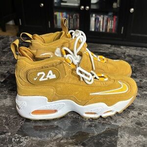 Nike Kids Mustard and White Sneakers